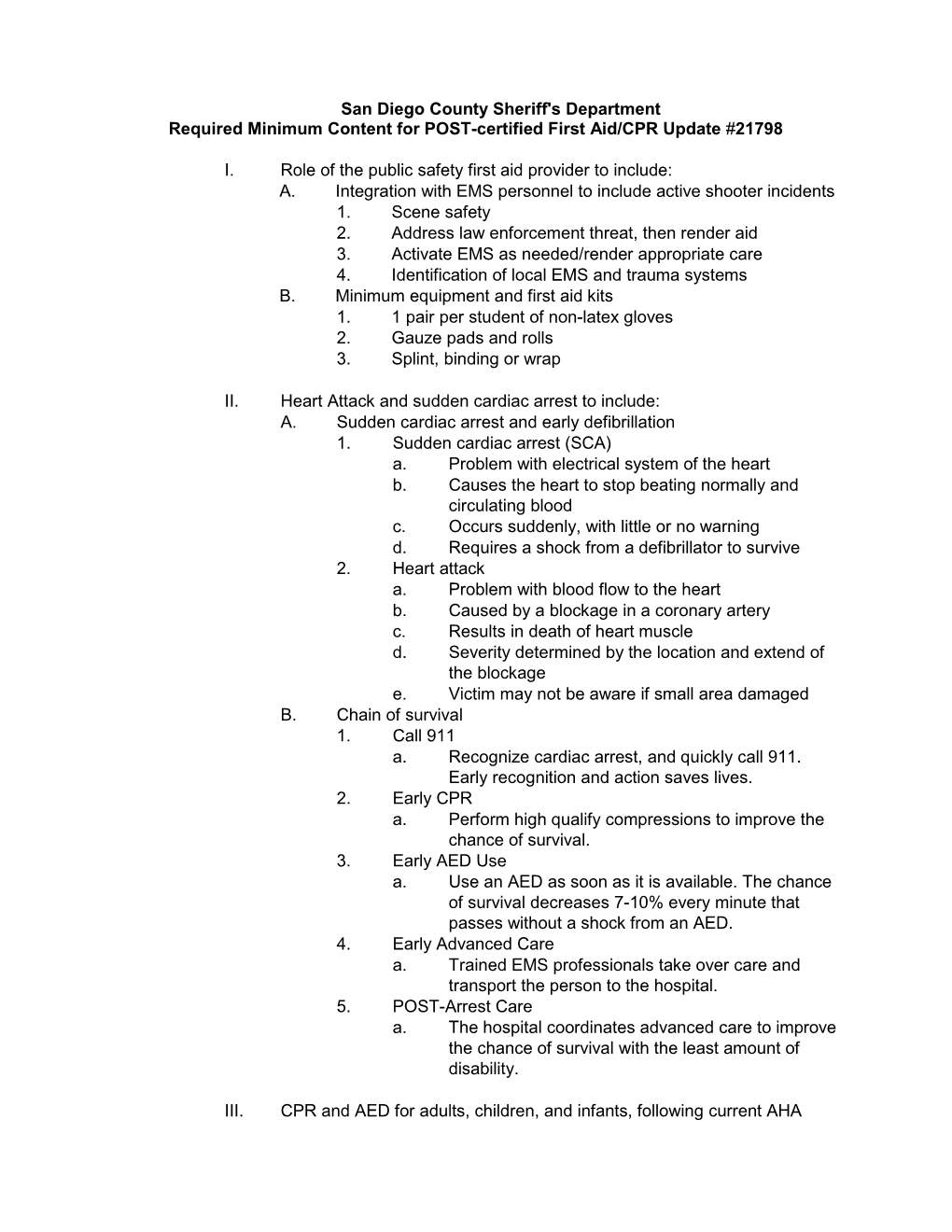 First Aid CPR OUTLINE.Pdf