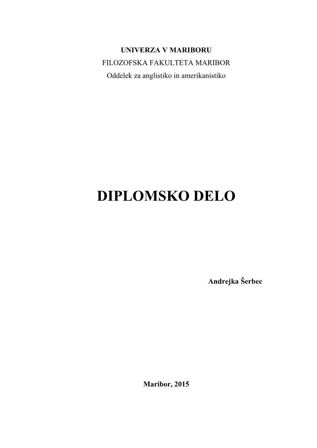 Diplomsko Delo