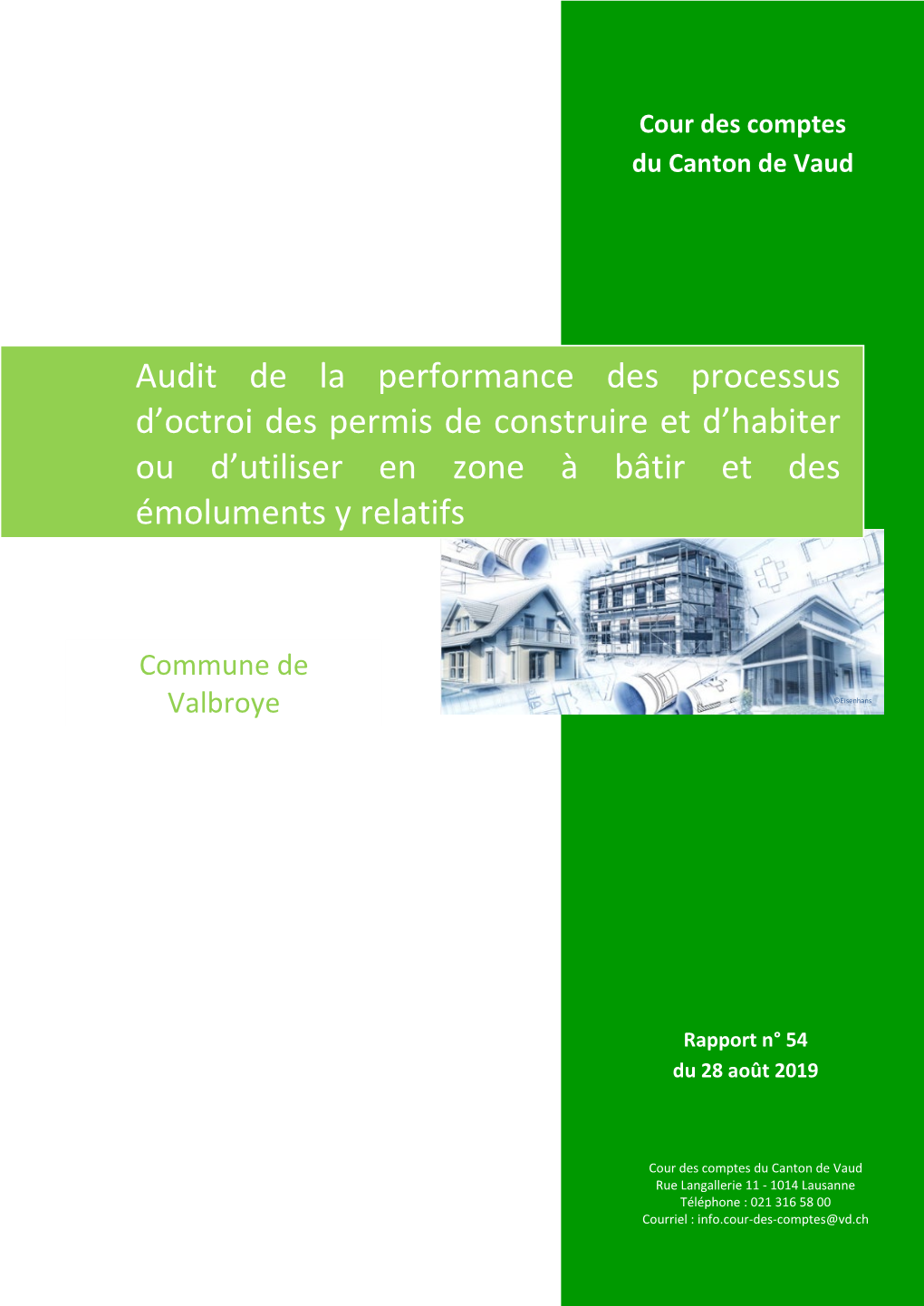 Audit De La Performance Des Processus D'octroi Des Permis De