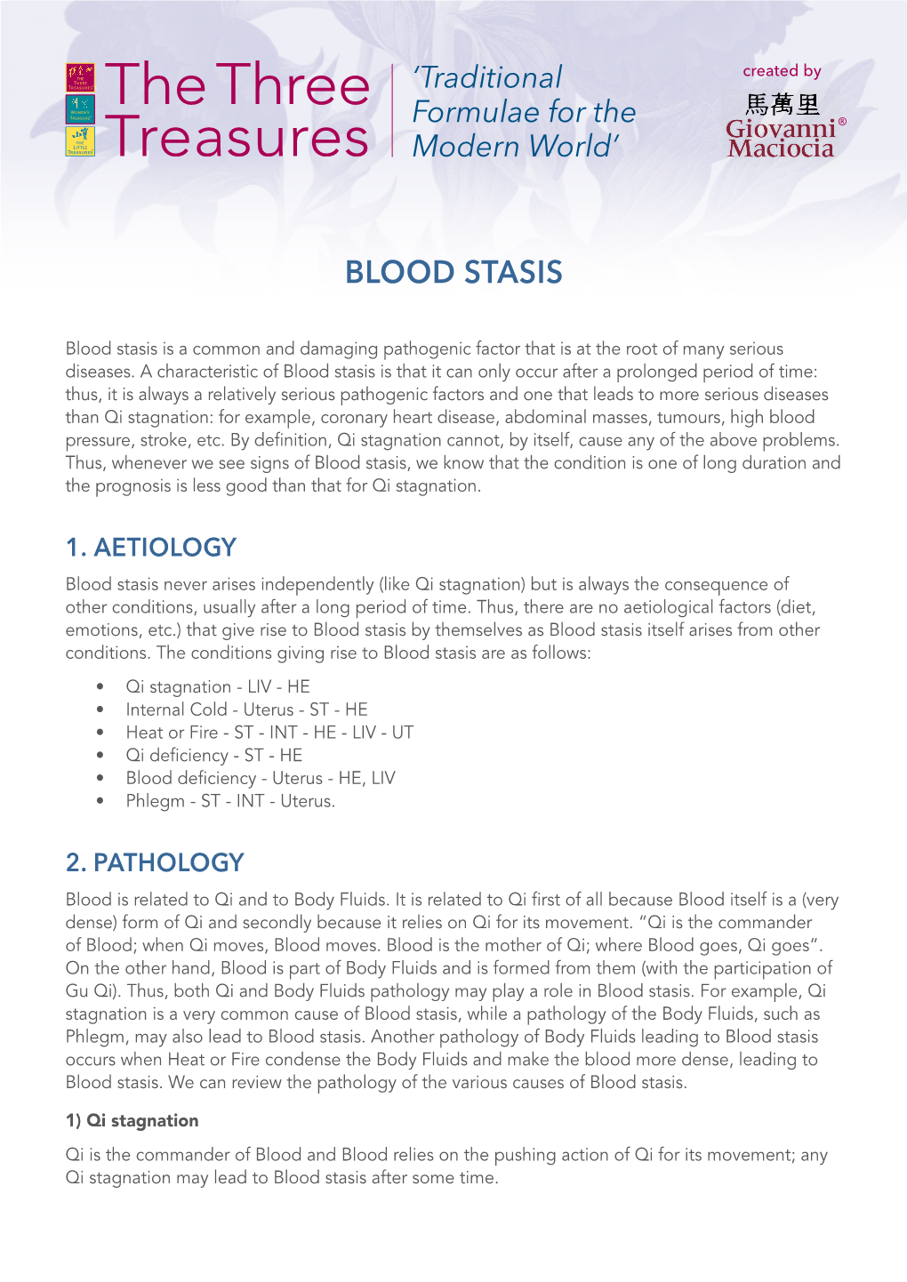 Blood Stasis