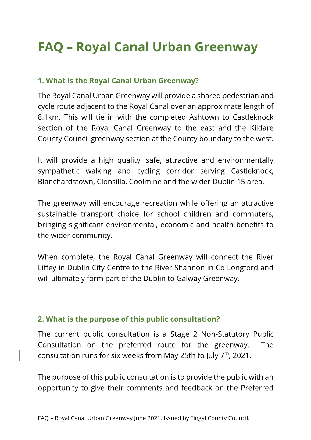 FAQ – Royal Canal Urban Greenway
