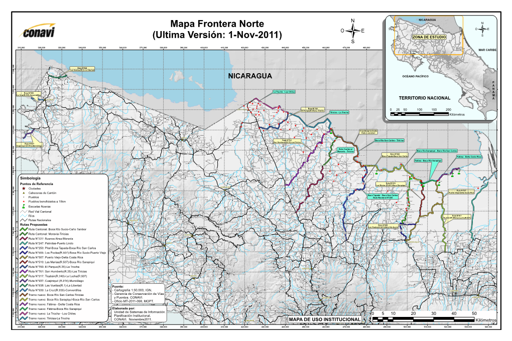 Mapa Frontera Norte