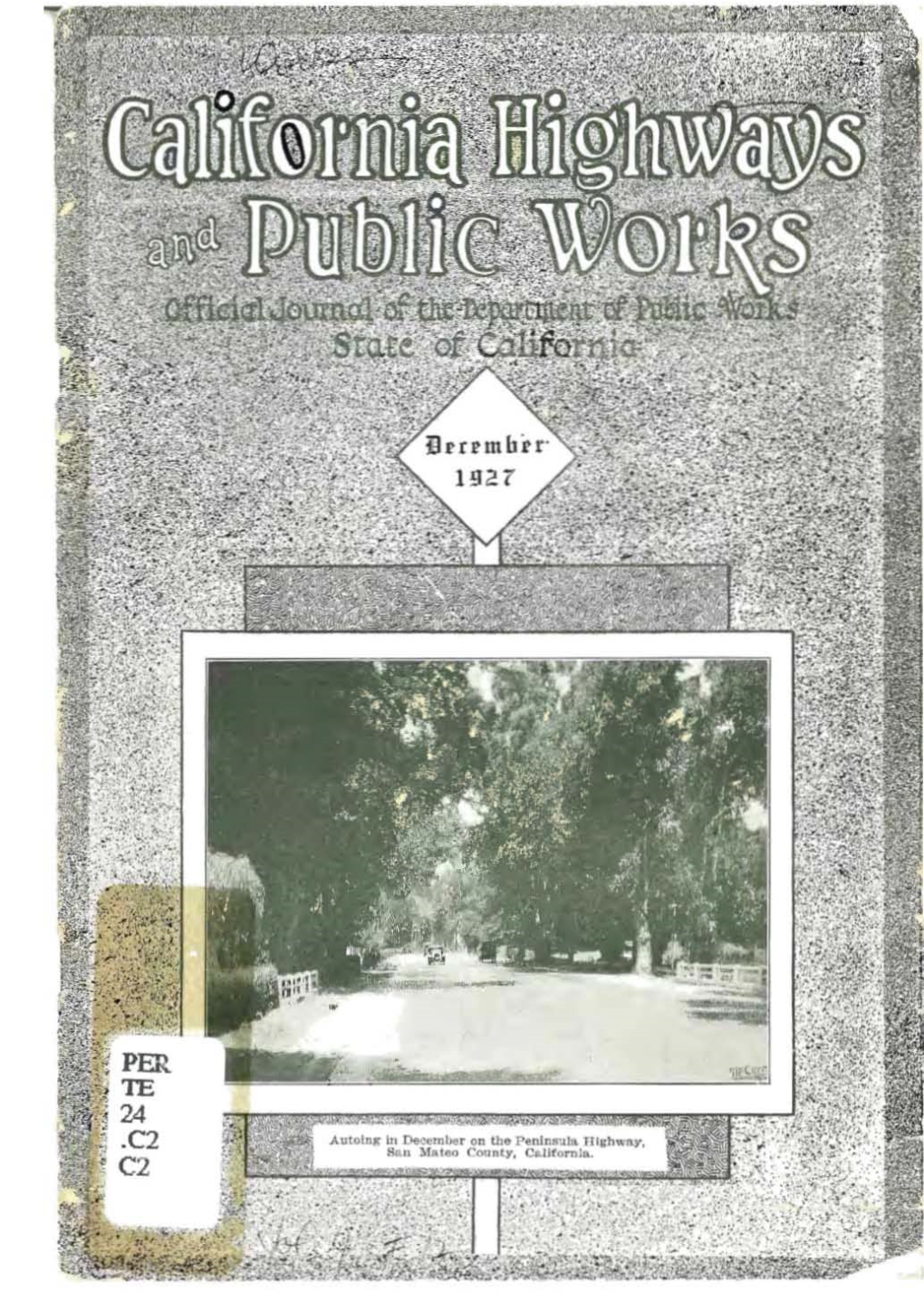 California Highways and Public Works, November 1927
