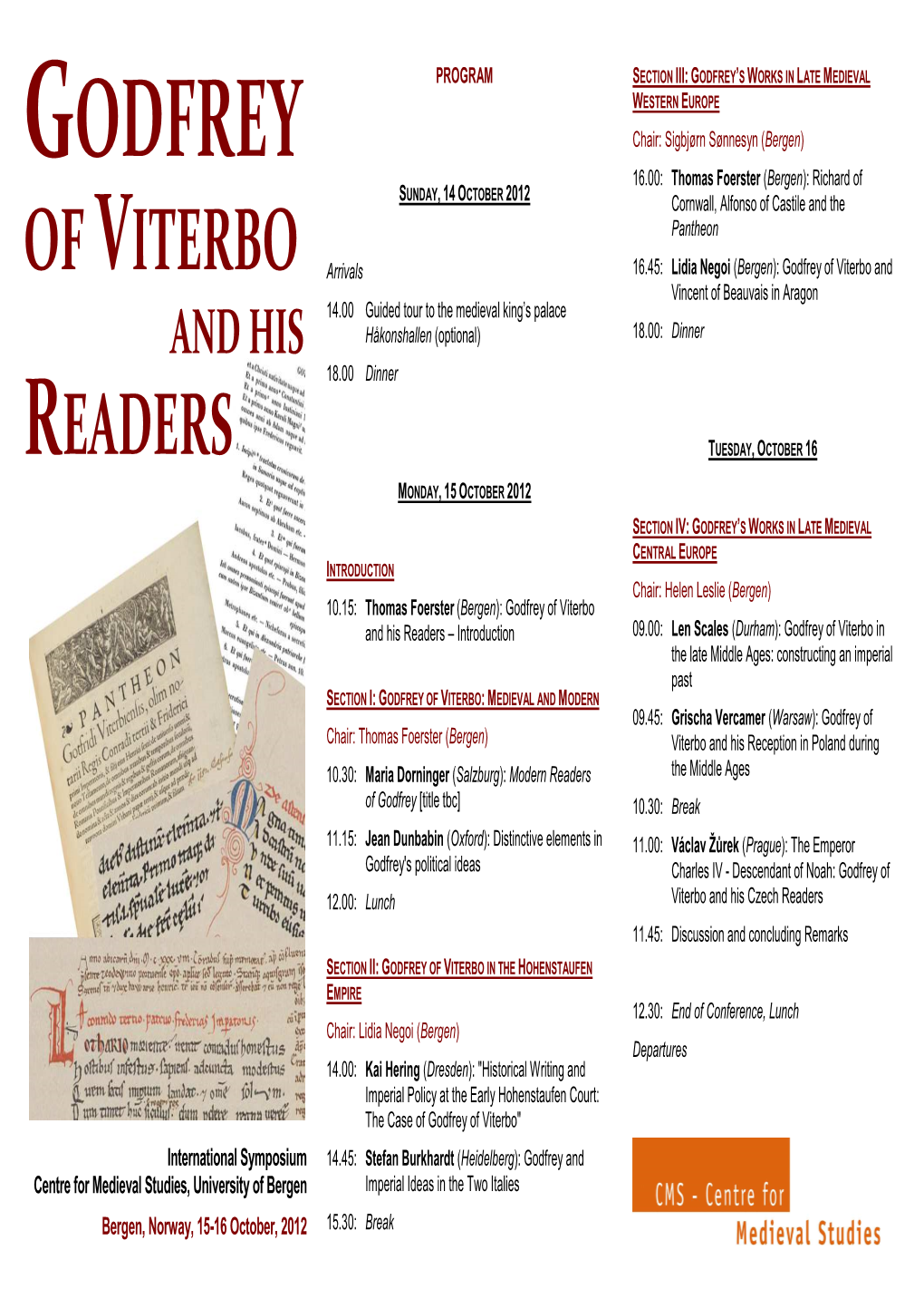 Godfrey of Viterbo and His Readers