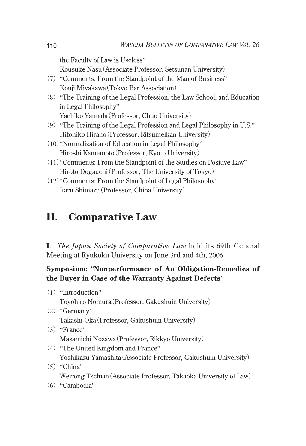 11. Comparative Law