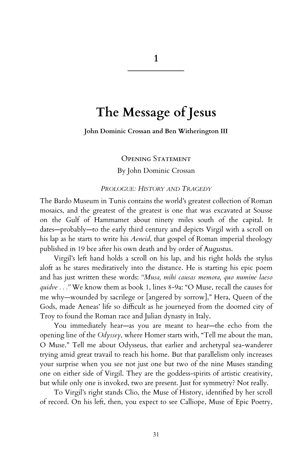 The Message of Jesus