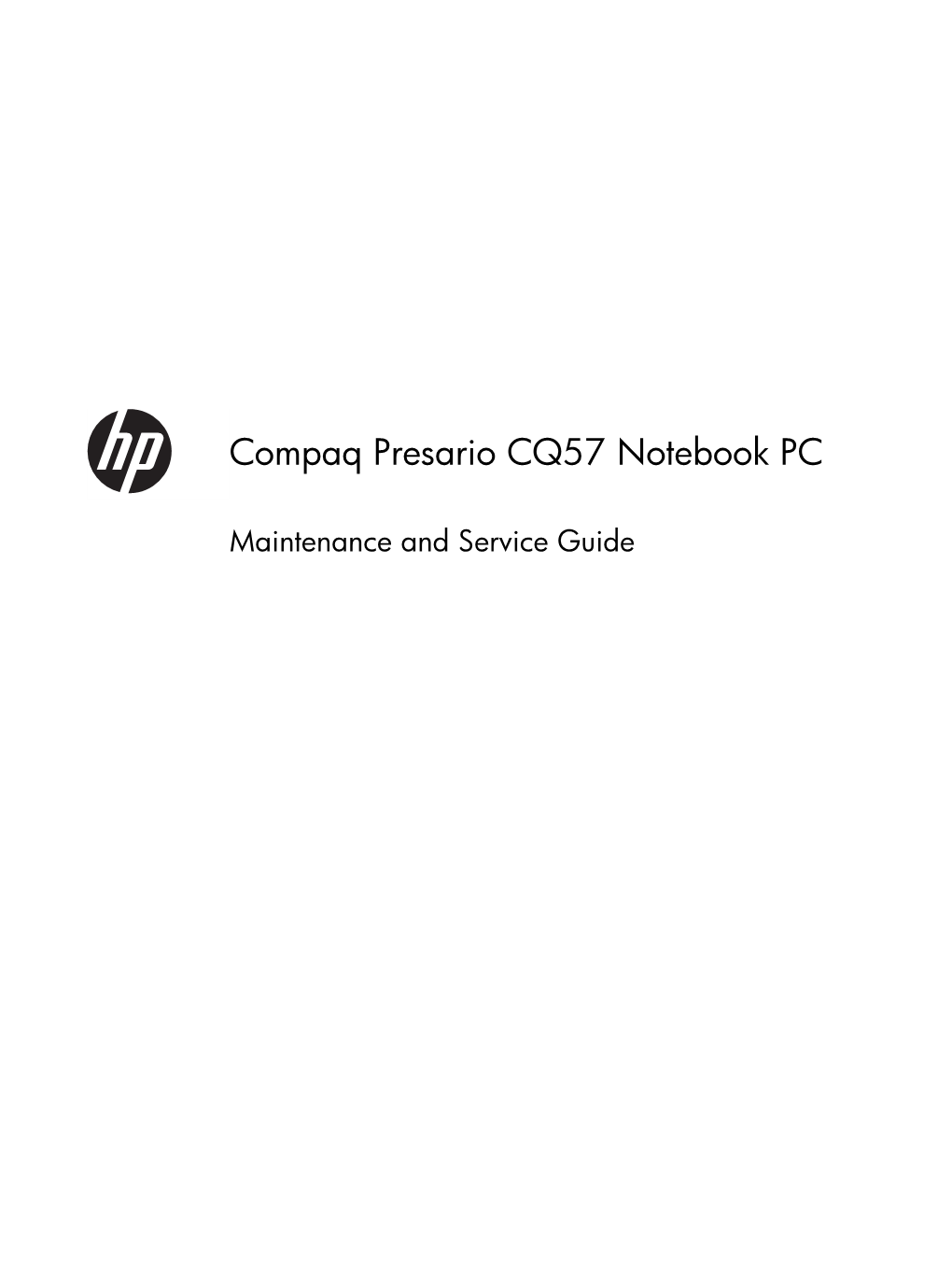Compaq Presario CQ57 Notebook PC