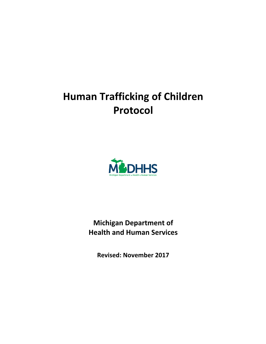 Human Trafficking of Children Protocol