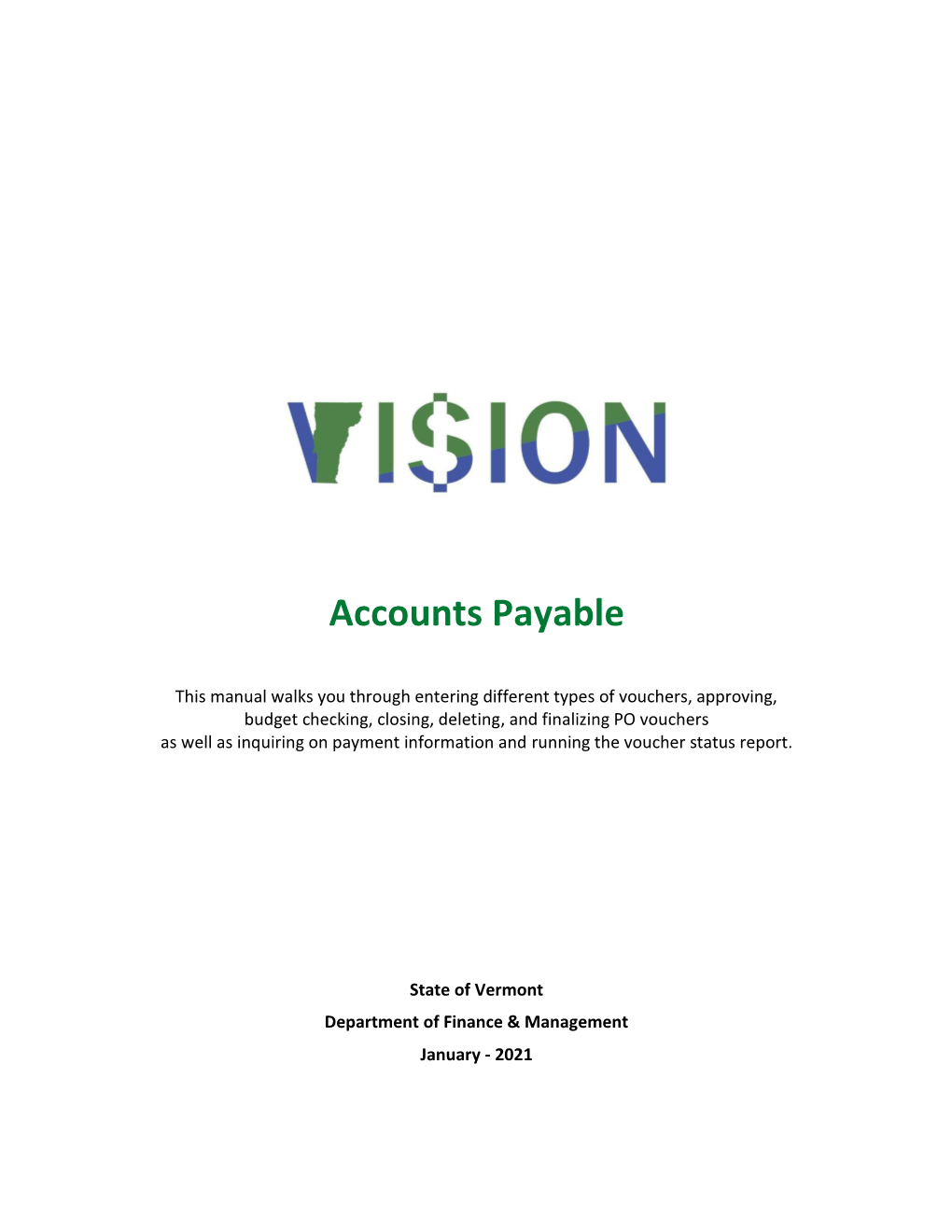 Accounts Payable Manual