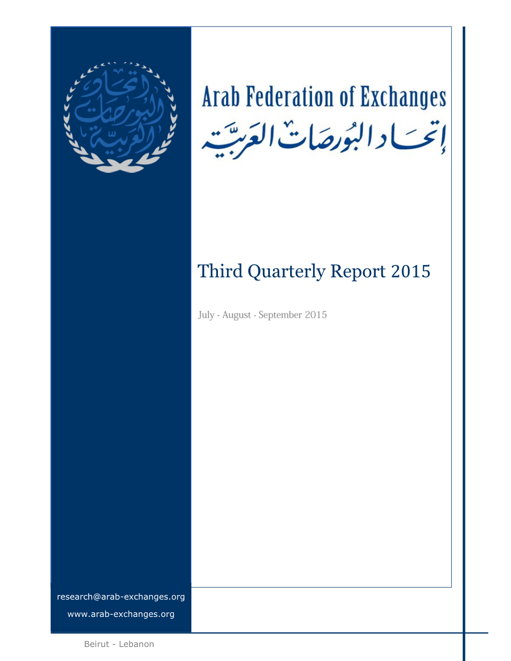 Third Quarterly Report 2015