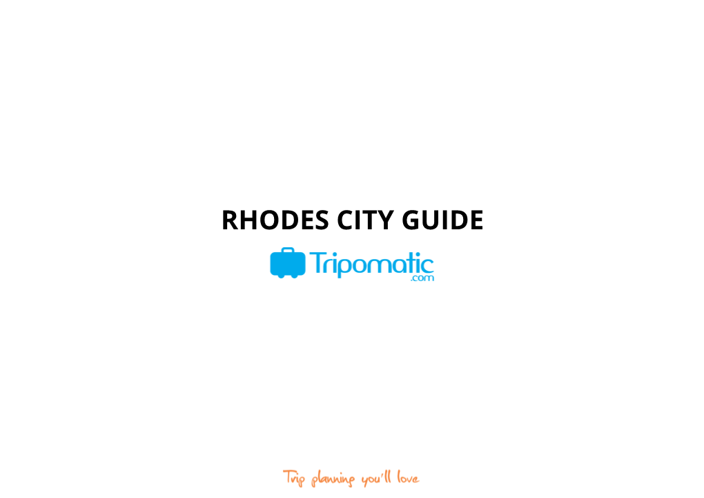 Rhodes City Guide Activities Activities