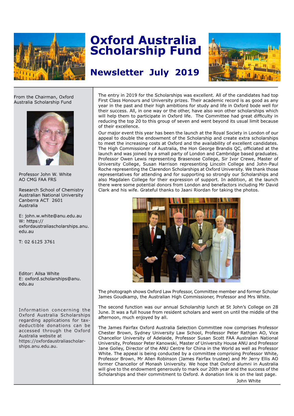 2019 Newsletter