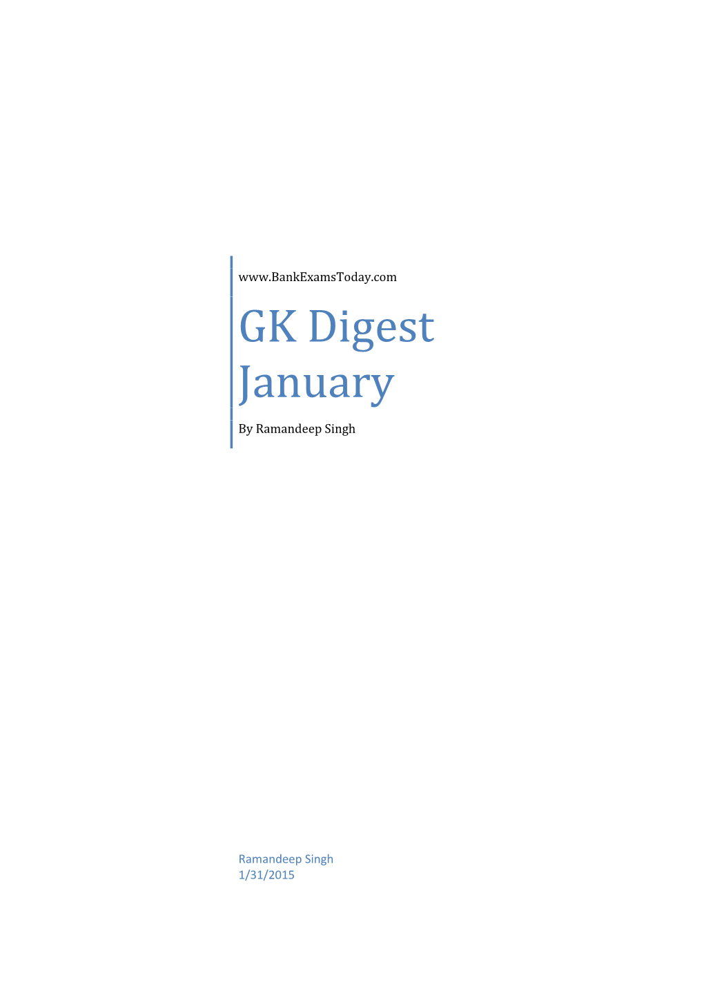GK Digest January11 Jan