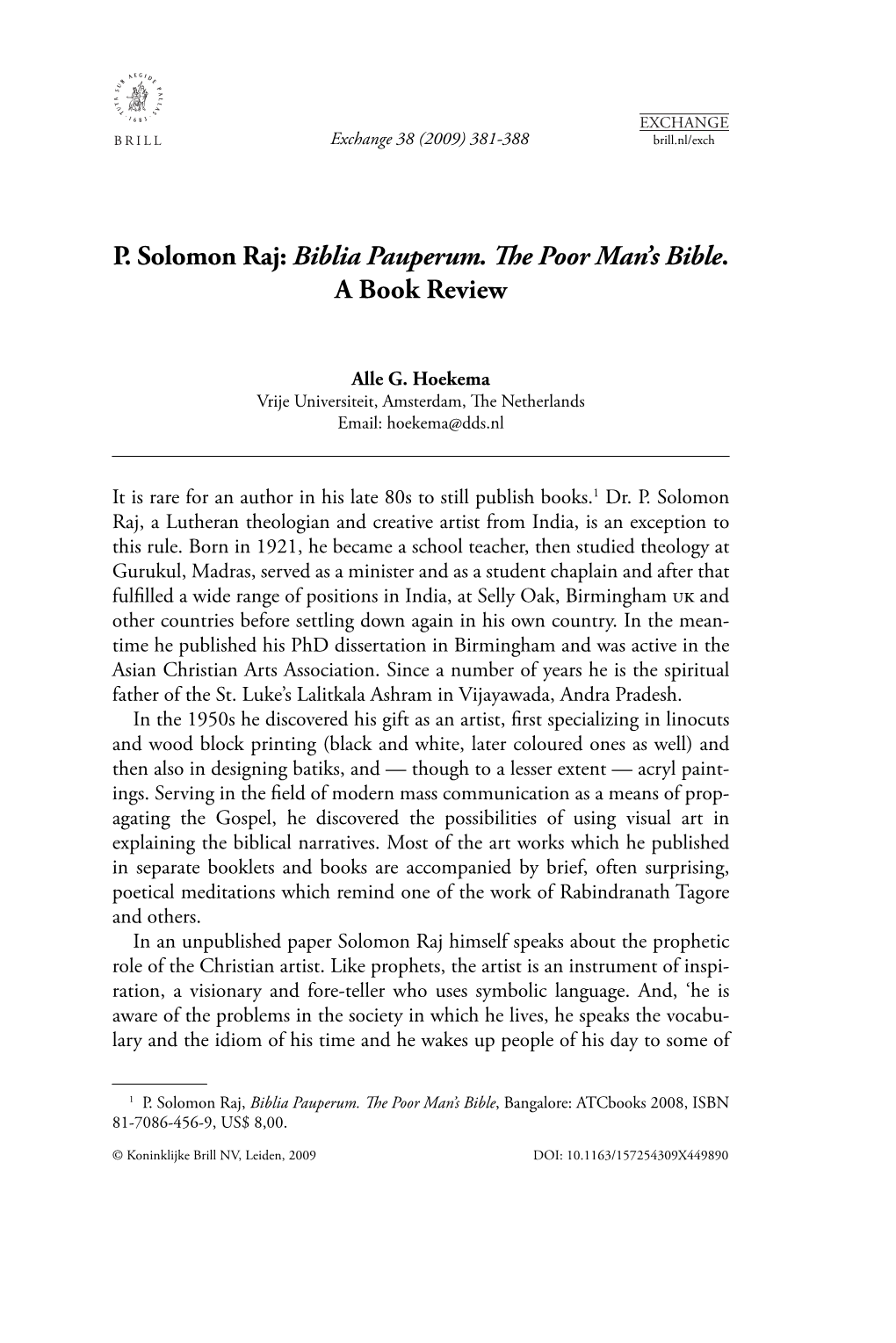 <I>Biblia Pauperum. the Poor Man's Bible</I>