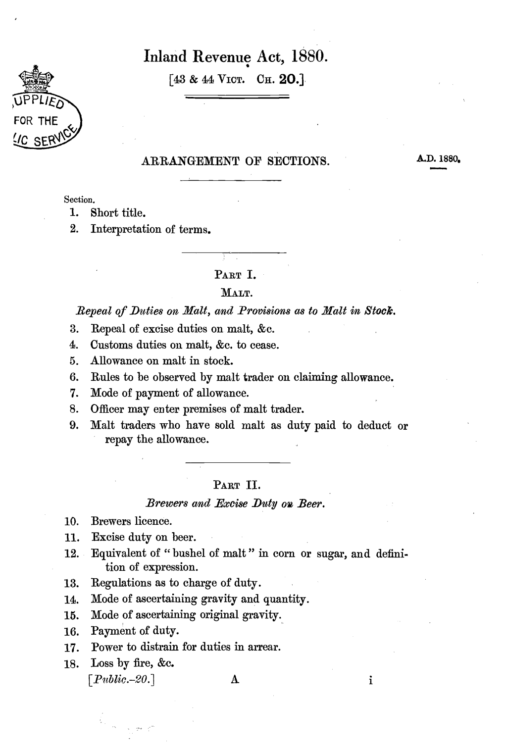 Inland Revenue Act, 1880. [43 & 44 VICT