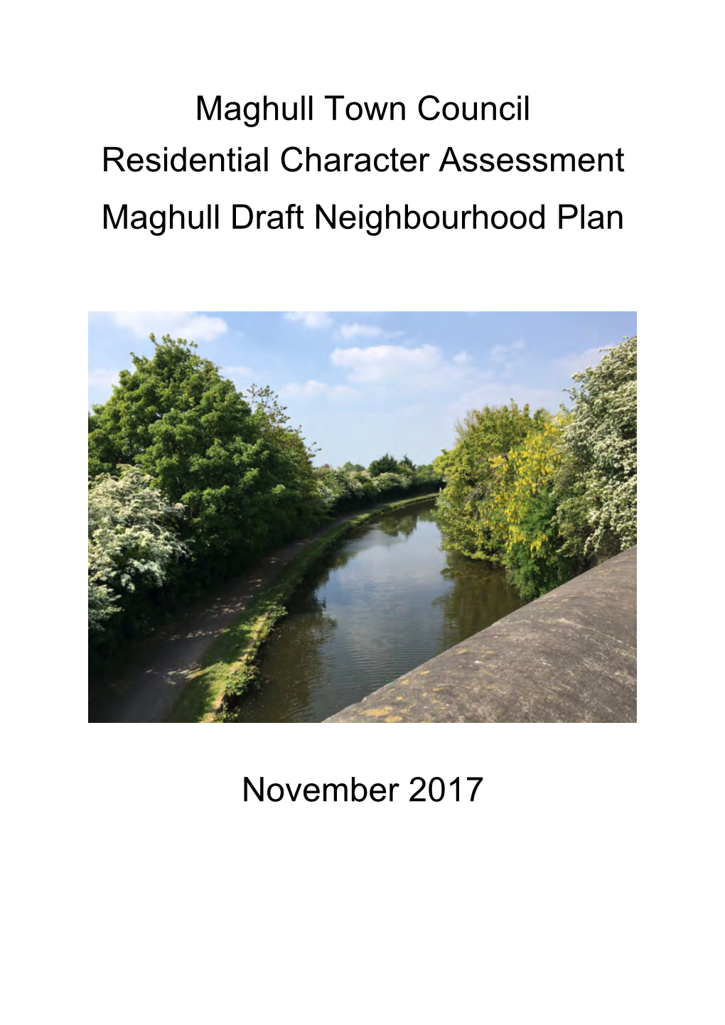 Maghull Town Council Residential Character Assessment Maghull Draft Neighbourhood Plan