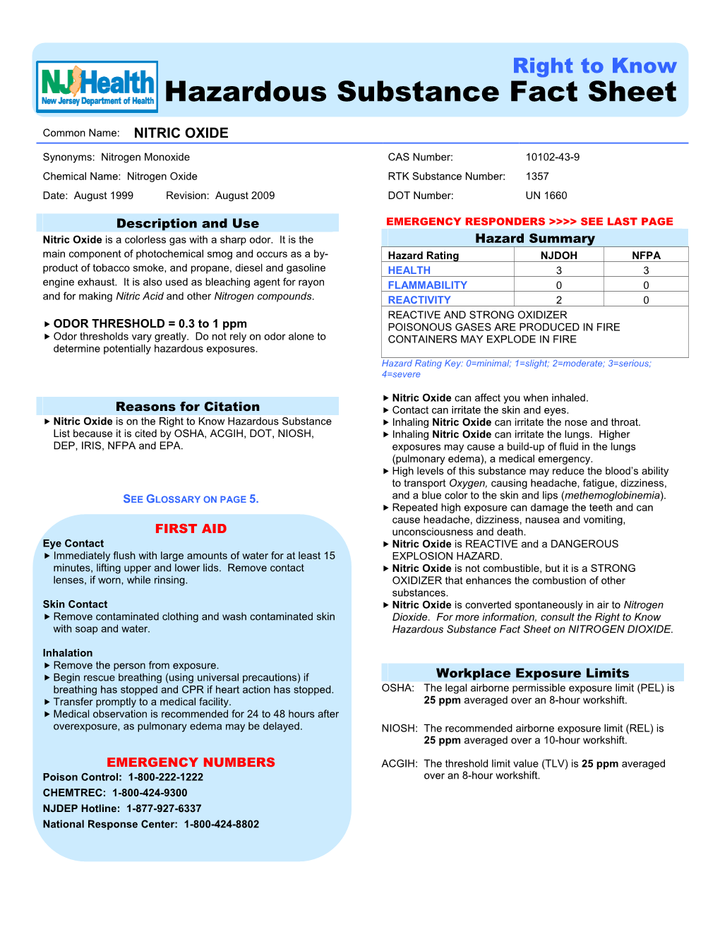 Hazardous Substance Fact Sheet