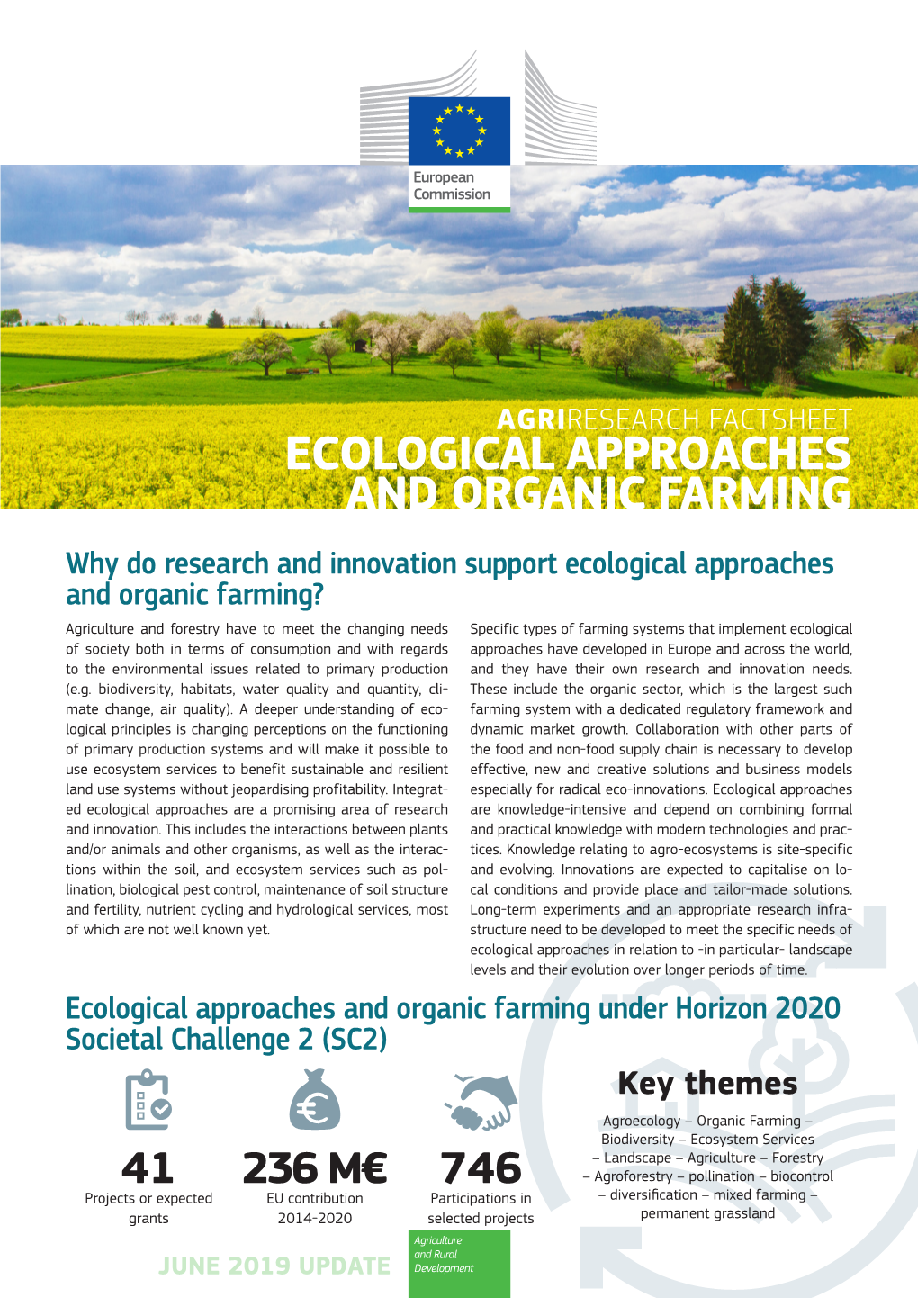 Factsheet on Ecological Approaches and Organic Farming