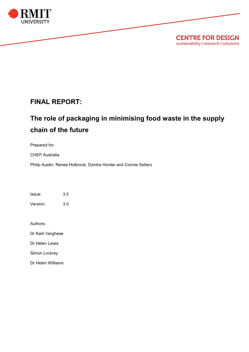 The Role of Packaging in Minimising Food Waste in the Supply Chain of the Future