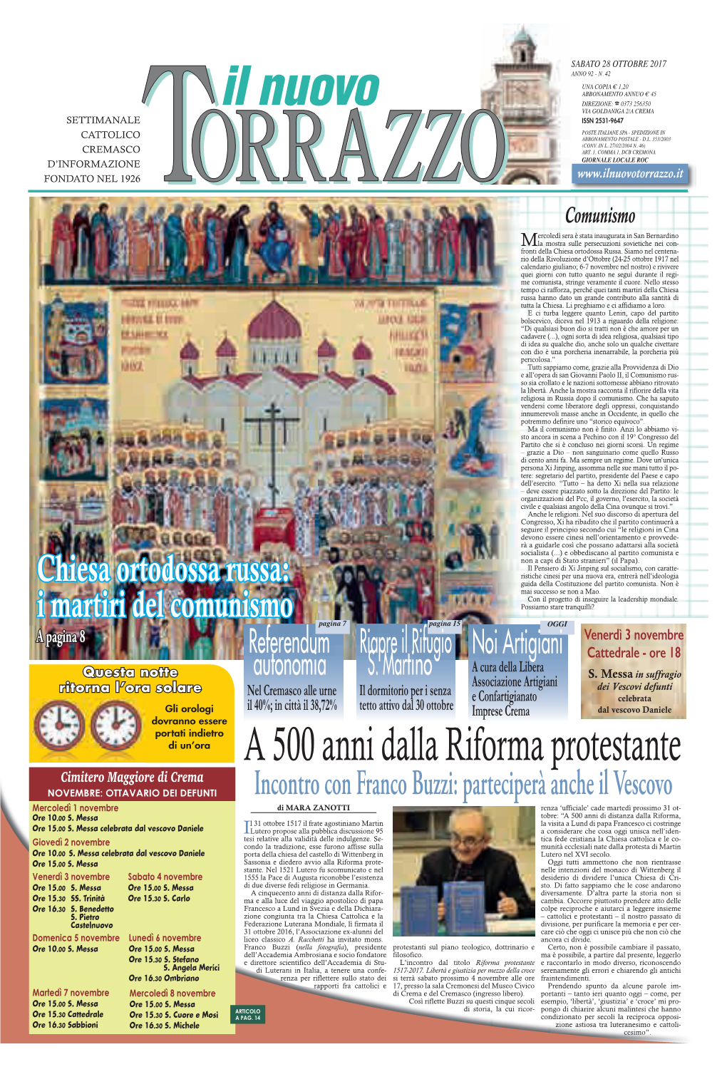 A 500 Anni Dalla Riforma Protestante