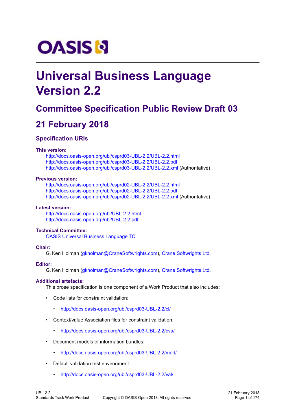 Ublic Review Draft 03 21 February 2018