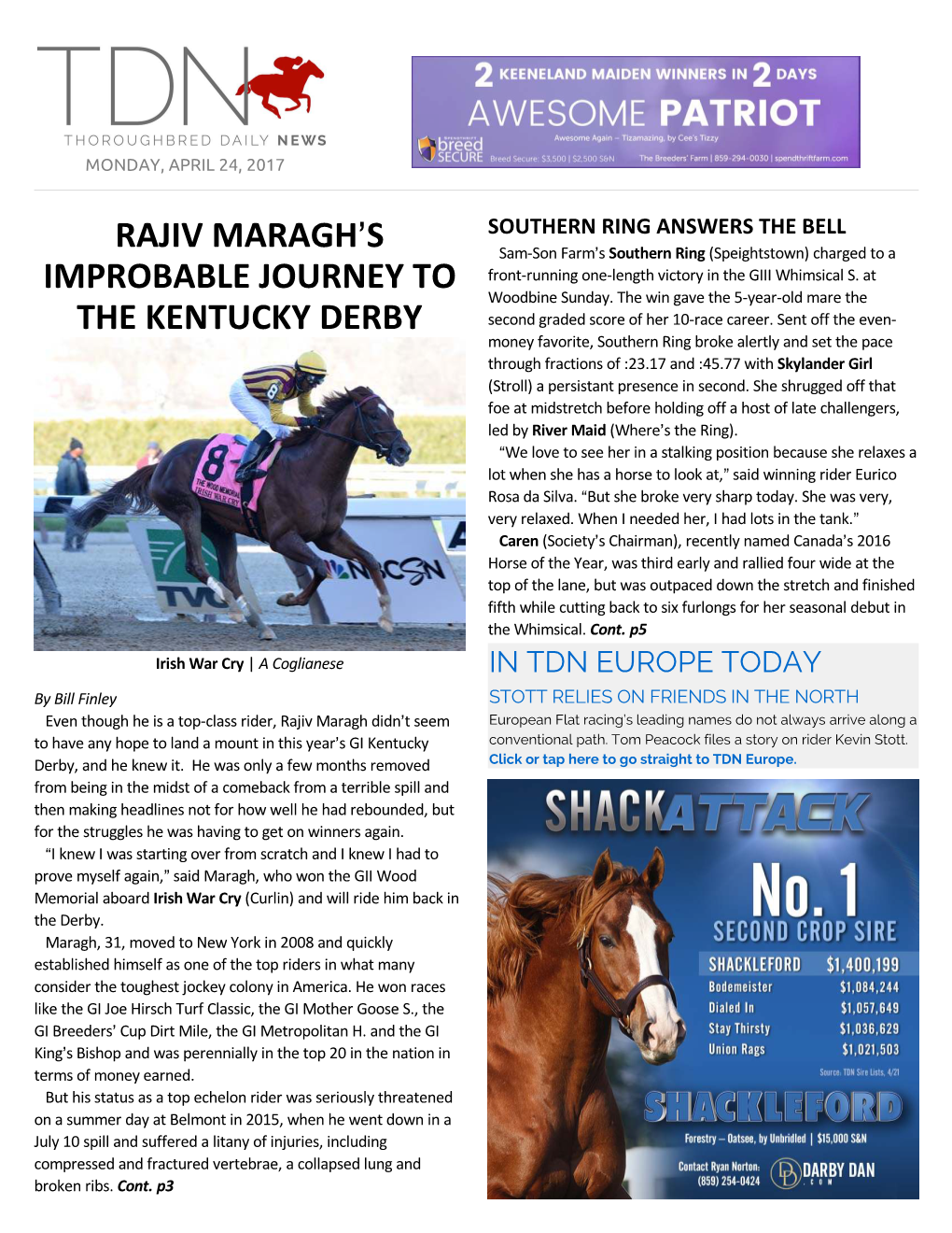 Rajiv Maragh=S Improbable Journey to the Kentucky