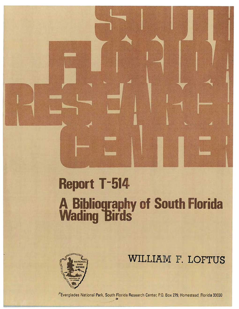 A Bibliography of South Florida Wading Birds