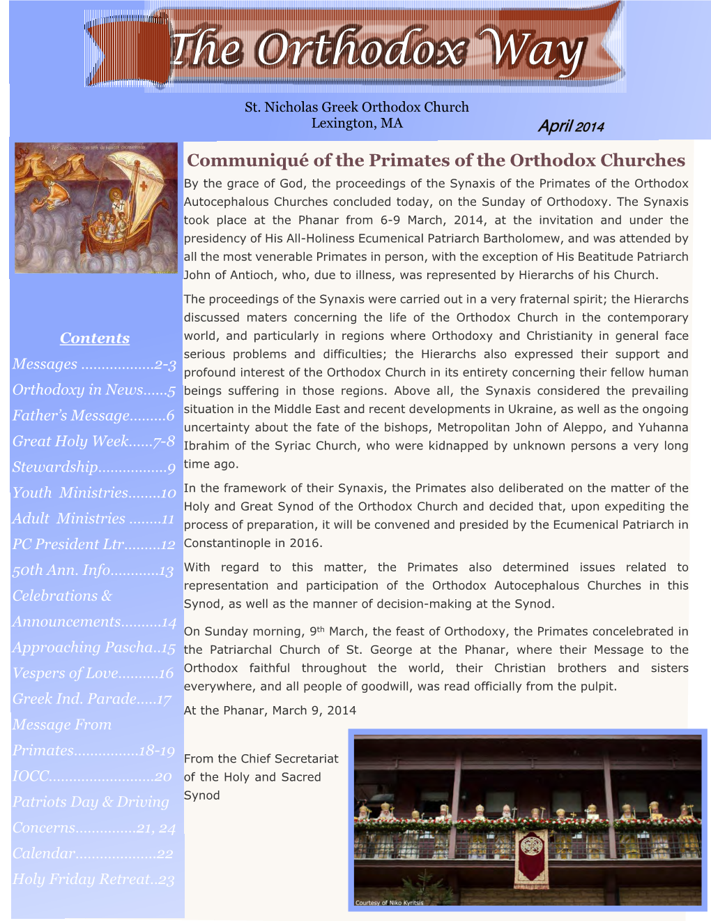 April 2014 Bulletin