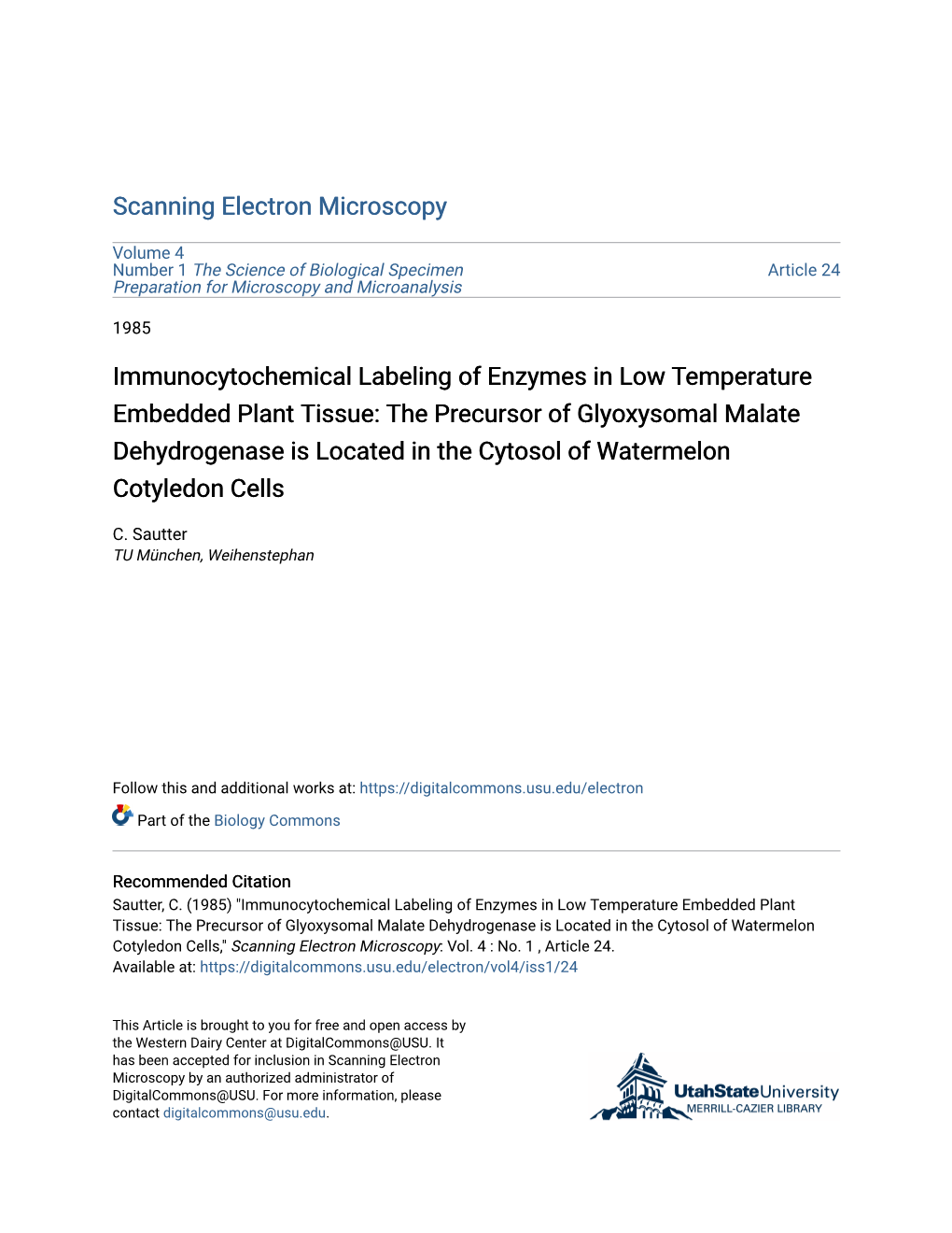 Immunocytochemical Labeling of Enzymes in Low Temperature