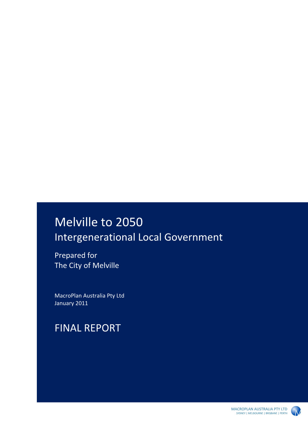 Melville to 2050 Finalreport