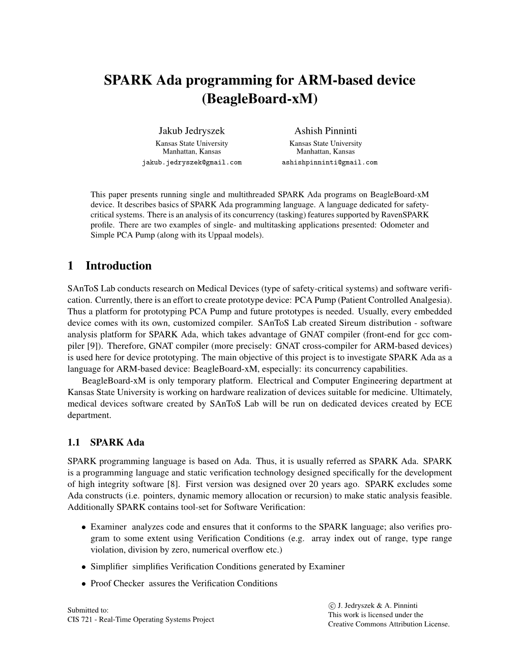 SPARK Ada Programming for ARM-Based Device (Beagleboard-Xm)