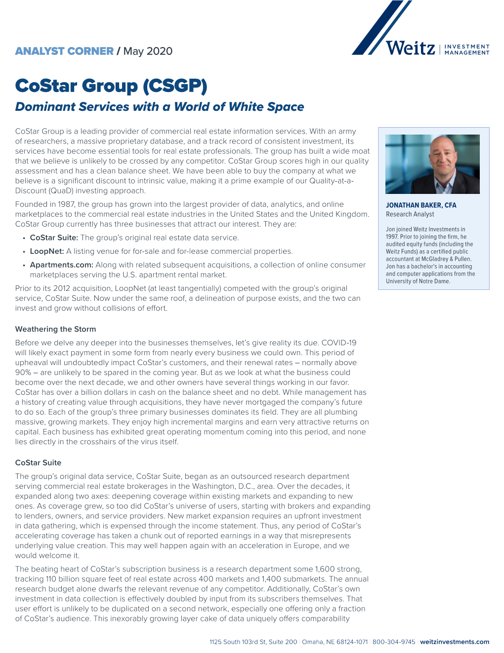 Costar Group (CSGP) Dominant Services with a World of White Space