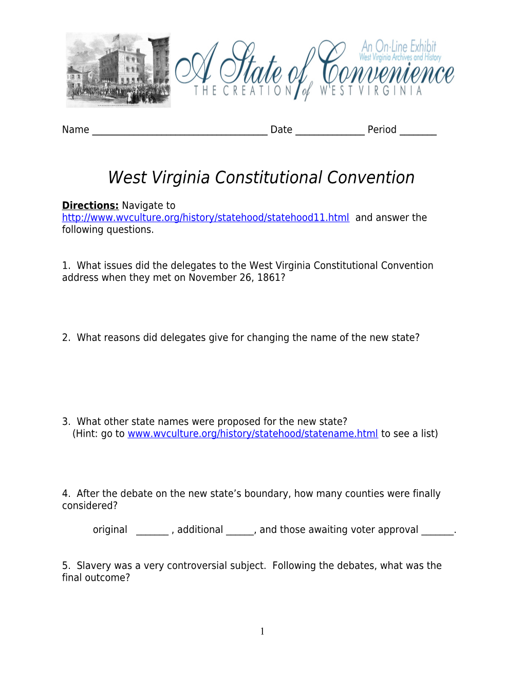 West Virginia Constitutional Convention