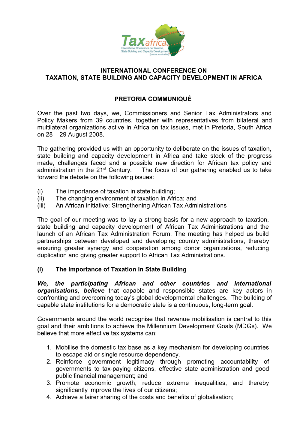 Resolution of the Customs Co-Operation Council