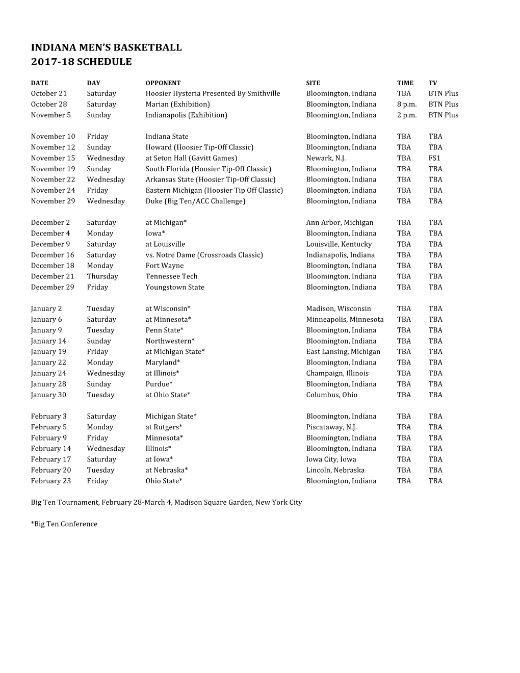 2017-18 Mbb Sked Release