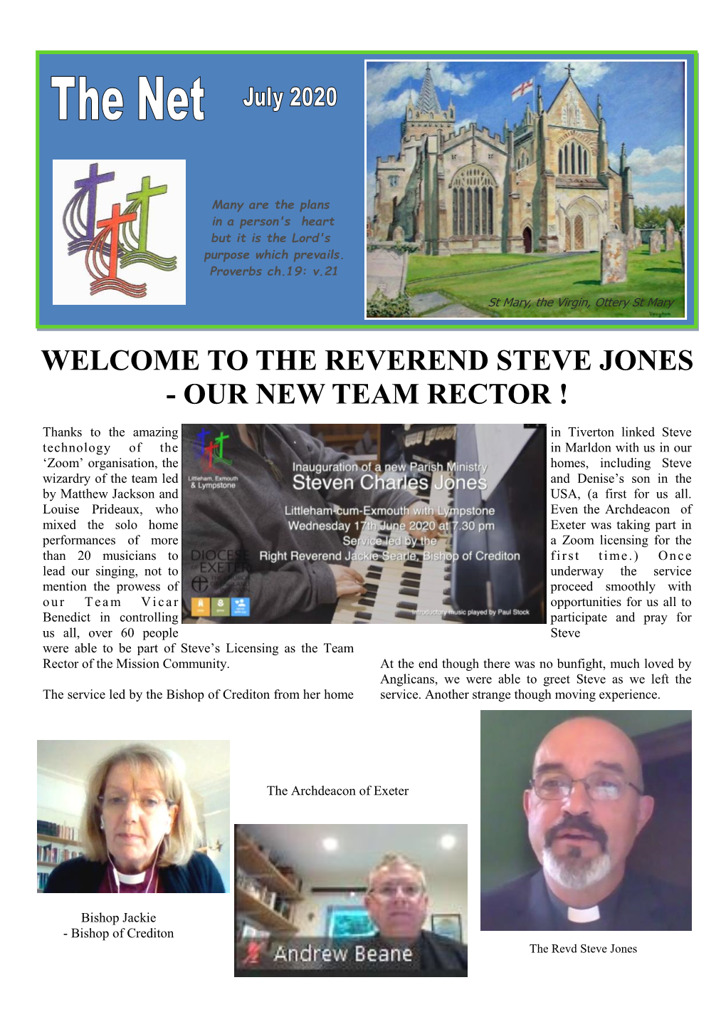 Welcome to the Reverend Steve Jones - Our New Team Rector !