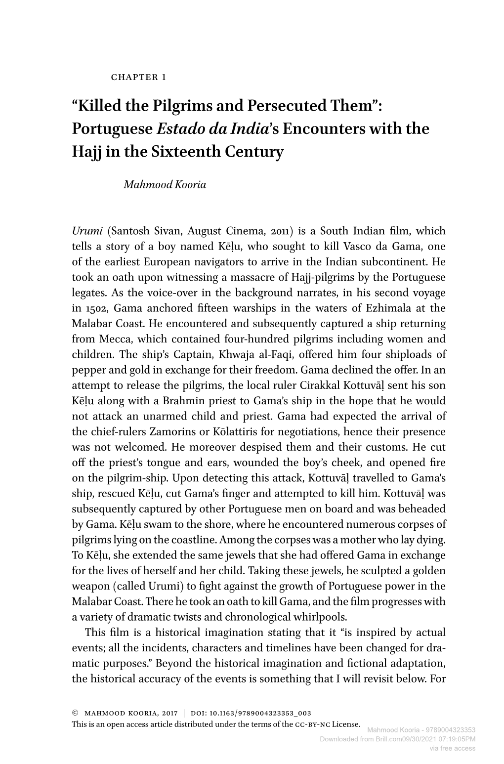 Portuguese Estadodaindia's Encounters with the Hajj in The