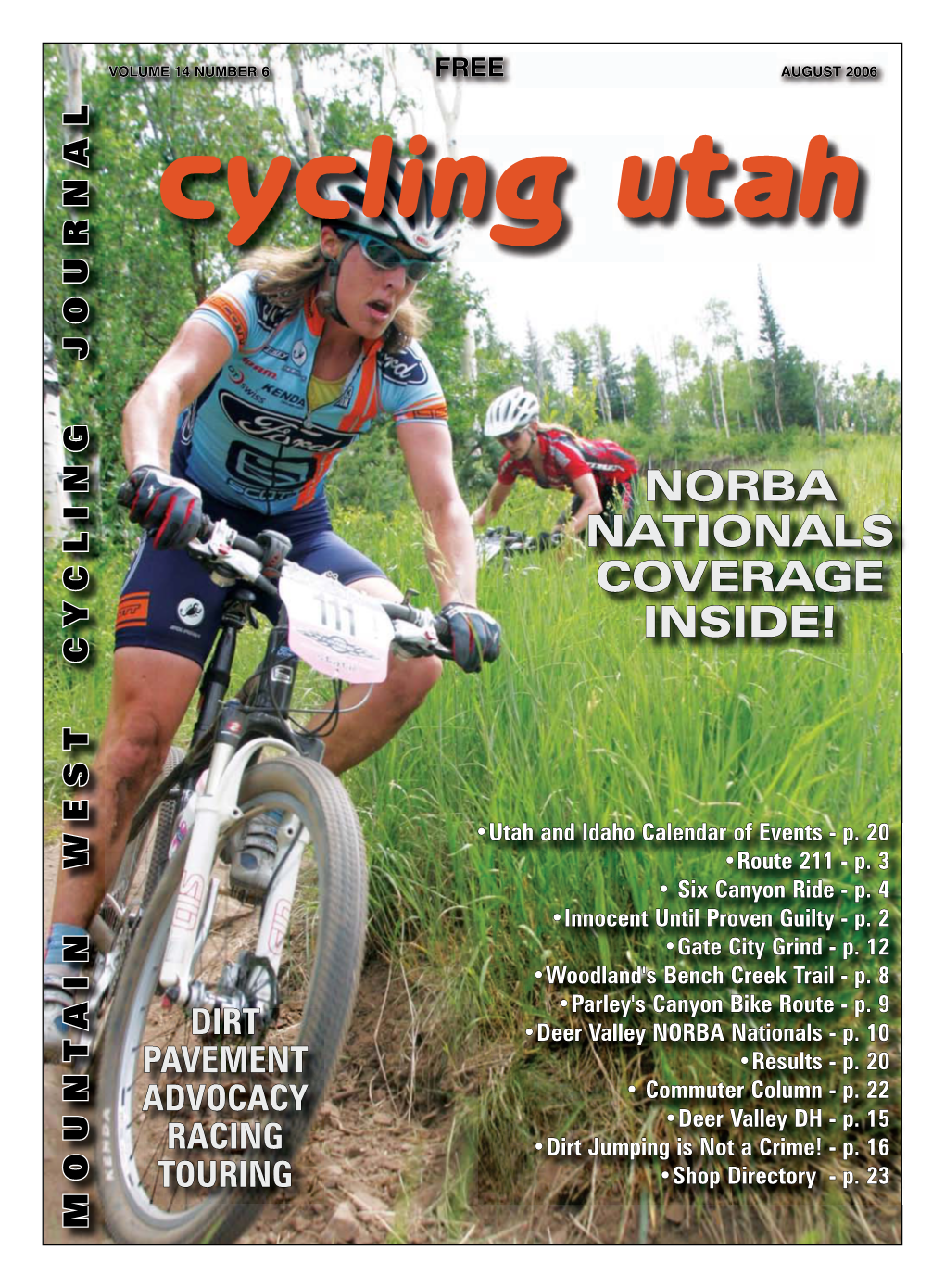 Cycling Utah August 2006 Issue