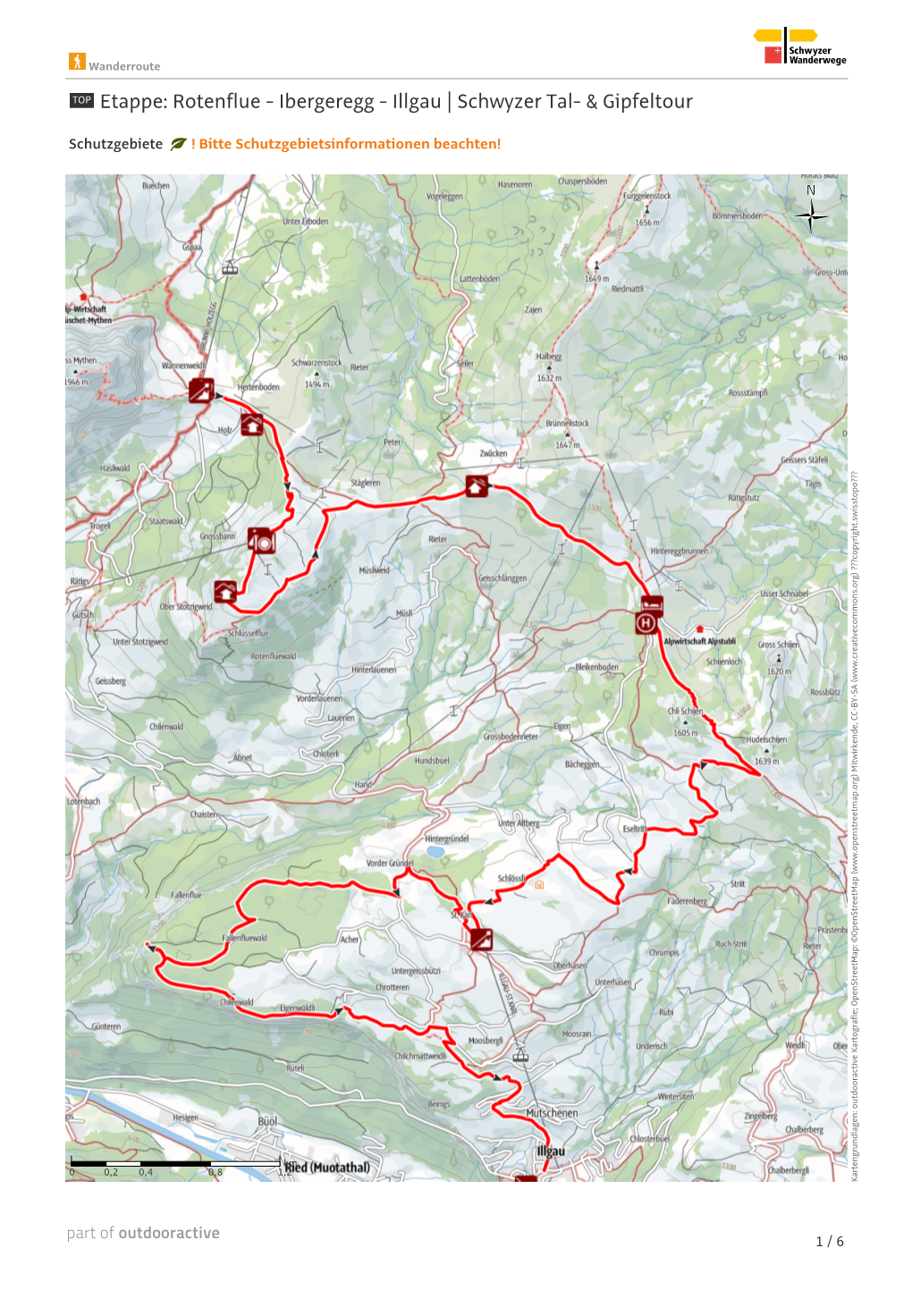 Etappe: Rotenflue - Ibergeregg - Illgau | Schwyzer Tal- & Gipfeltour