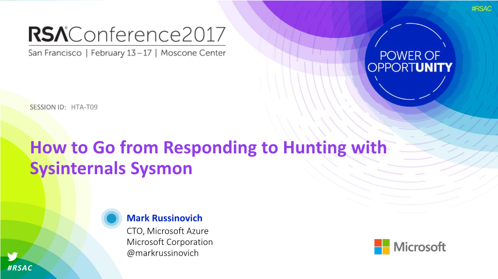 How to Go from Responding to Hunting with Sysinternals Sysmon
