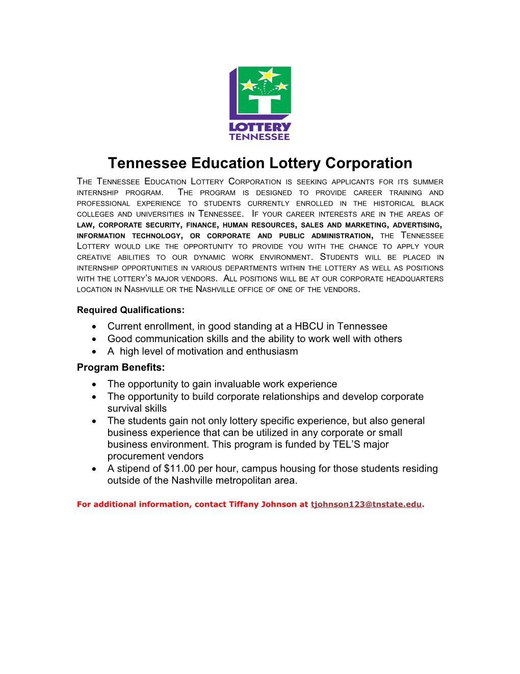 Tennessee Education Lottery Corporation