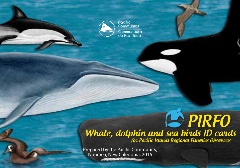 Whale, Dolphin and Sea Birds ID Cards for Pacific Islands Regional