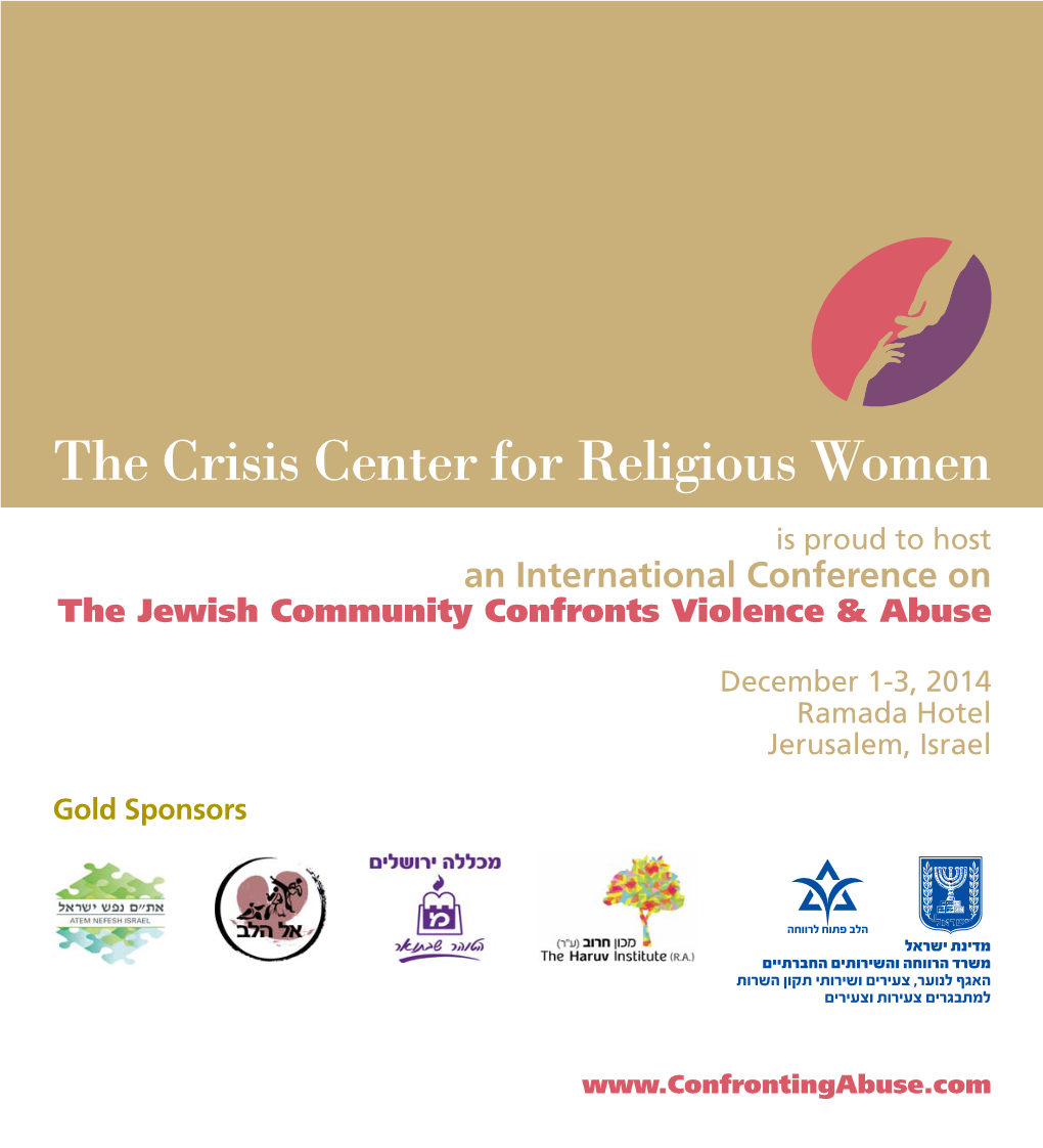 International Conference on the Jewish Community Confronts Violence & Abuse