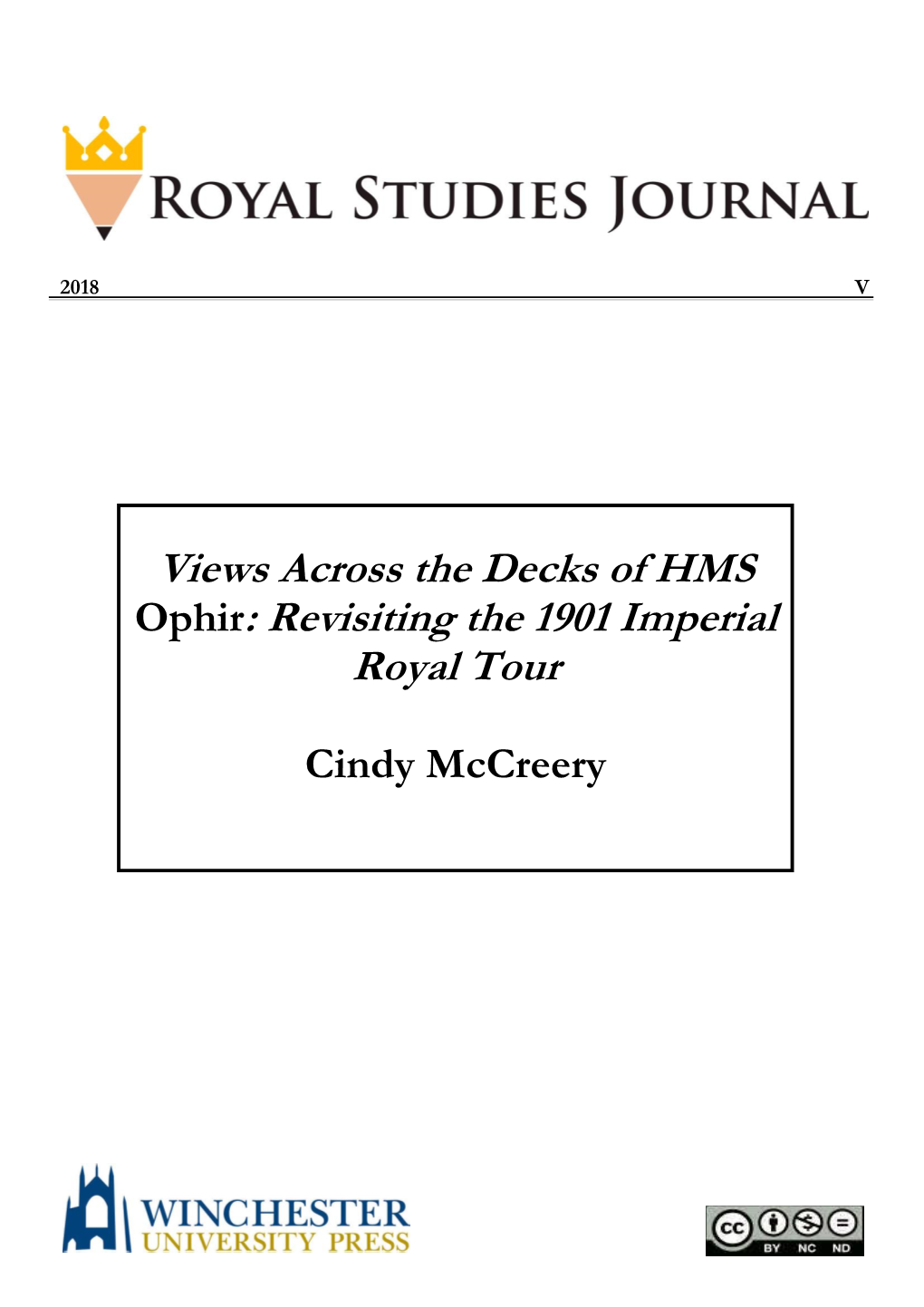 Views Across the Decks of HMS Ophir: Revisiting the 1901 Imperial Royal Tour