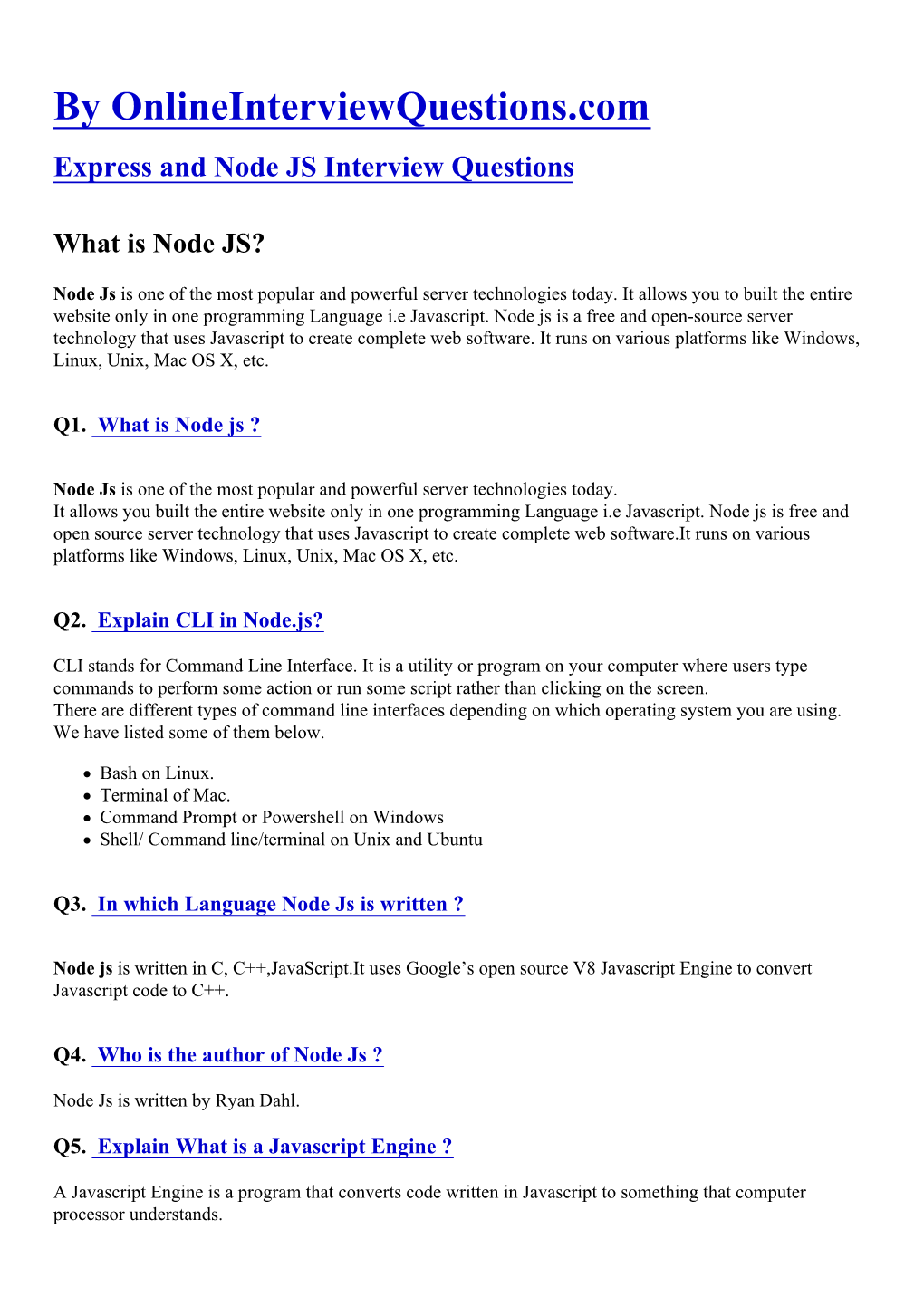 What Is Node JS?