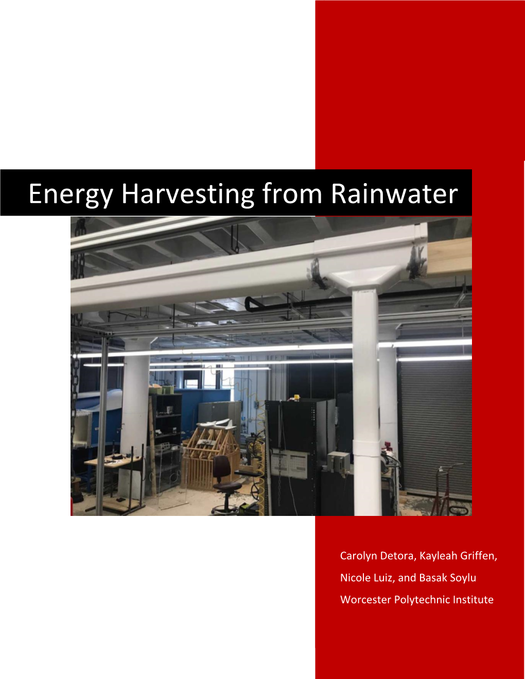 Energy Harvesting from Rainwater