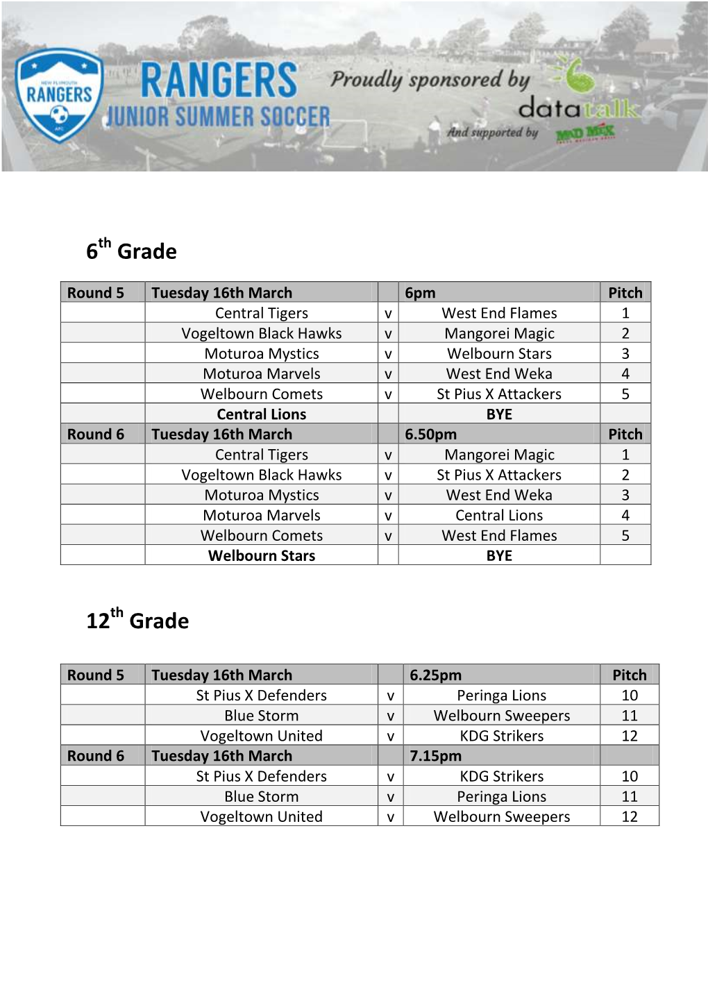 6 Grade 12 Grade