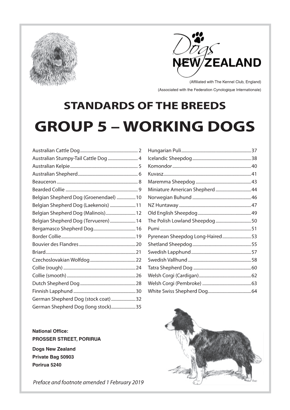 Group 5 – Working Dogs