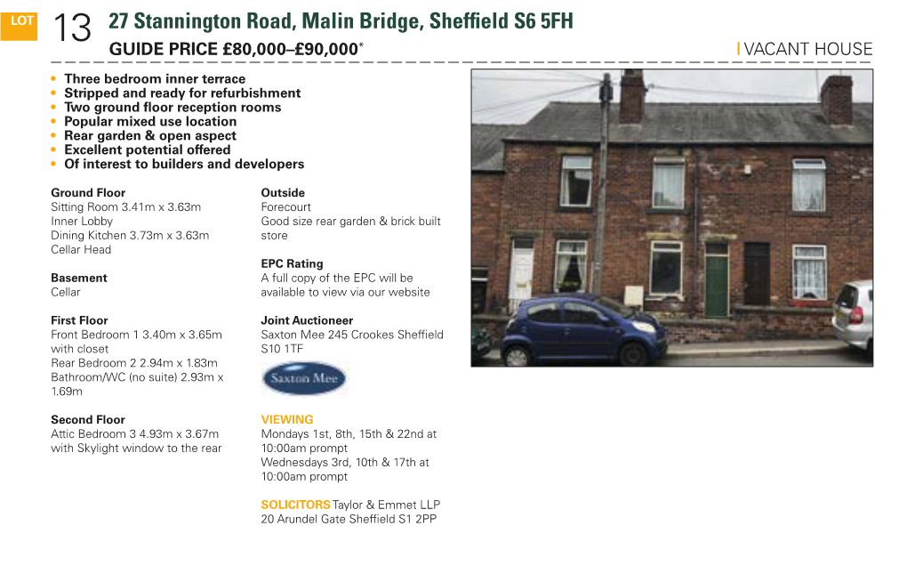 13 27 Stannington Road, Malin Bridge, Sheffield S6