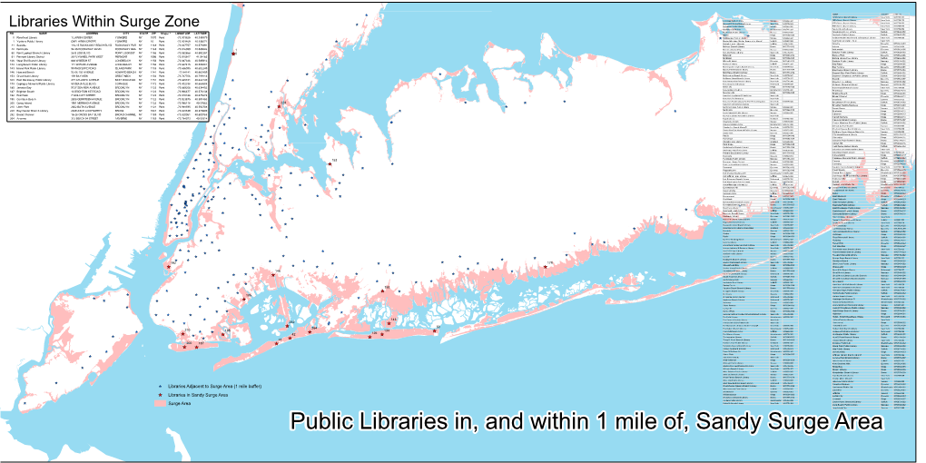 Libraries Within Surge Zone Mamaroneck Pl Dist